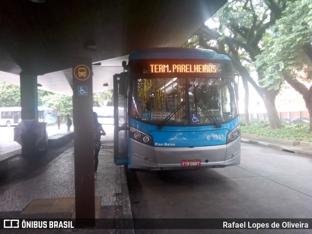 Viação Cidade Dutra 6 1551 na cidade de São Paulo, São Paulo, Brasil, por Rafael Lopes de Oliveira. Número da foto: #6594164.