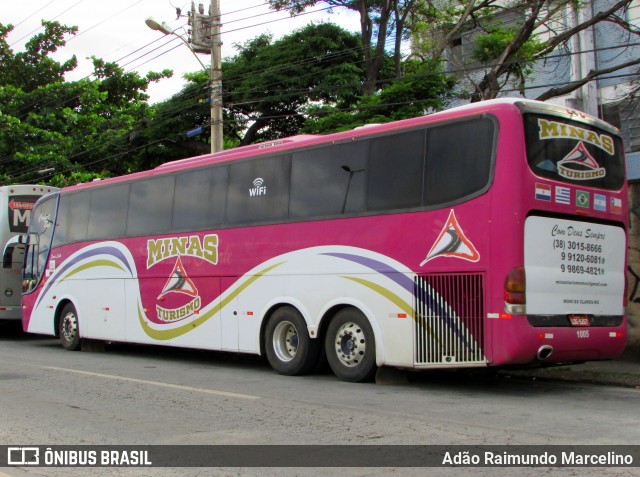 Minas Turismo 1005 na cidade de Belo Horizonte, Minas Gerais, Brasil, por Adão Raimundo Marcelino. ID da foto: 6595421.