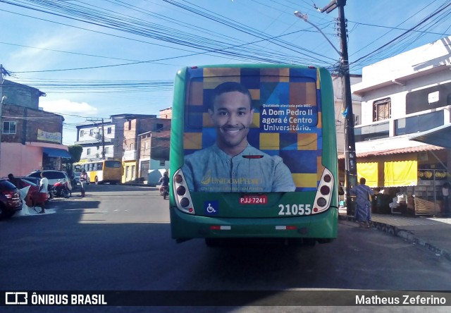 OT Trans - Ótima Salvador Transportes 21055 na cidade de Salvador, Bahia, Brasil, por Matheus Zeferino. Número da foto: #6594444.