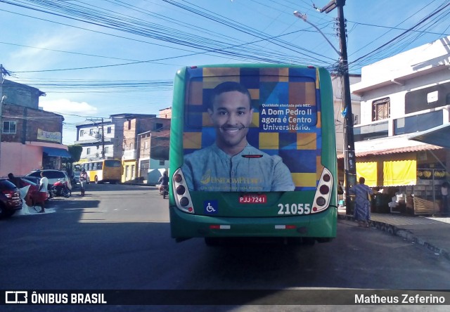 OT Trans - Ótima Salvador Transportes 21055 na cidade de Salvador, Bahia, Brasil, por Matheus Zeferino. ID da foto: 6594444.