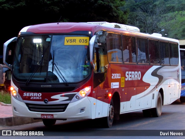 Viação Serro 23311 na cidade de Ponte Nova, Minas Gerais, Brasil, por Davi Neves. ID da foto: 6595348.