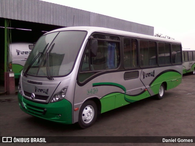 Turin Transportes 3420 na cidade de Ouro Preto, Minas Gerais, Brasil, por Daniel Gomes. ID da foto: 6594298.