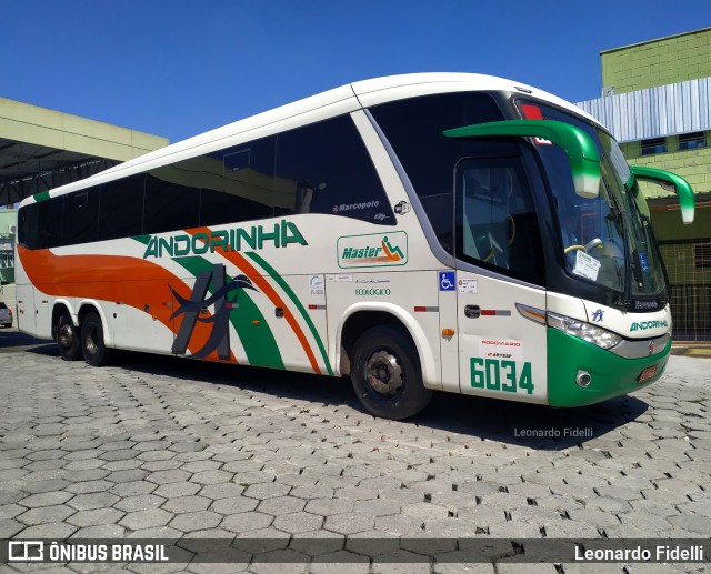 Empresa de Transportes Andorinha 6034 na cidade de São Paulo, São Paulo, Brasil, por Leonardo Fidelli. ID da foto: 6594666.