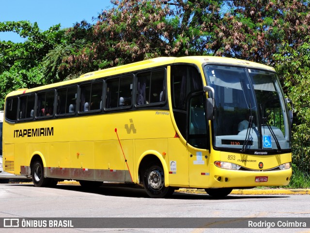 Viação Itapemirim 8513 na cidade de São Paulo, São Paulo, Brasil, por Rodrigo Coimbra. ID da foto: 6595303.