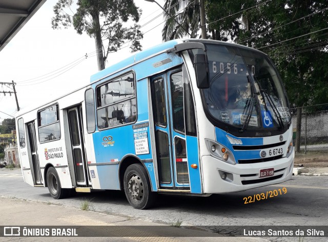 Transwolff Transportes e Turismo 6 6743 na cidade de São Paulo, São Paulo, Brasil, por Lucas Santos da Silva. Número da foto: #6596401.