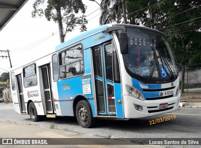 Transwolff Transportes e Turismo 6 6743 na cidade de São Paulo, São Paulo, Brasil, por Lucas Santos da Silva. ID da foto: 6596401.