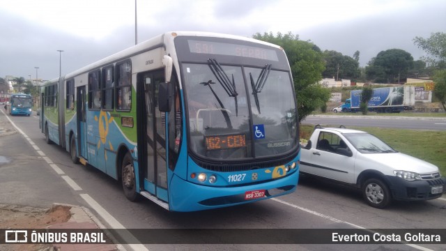 Metropolitana Transportes e Serviços 11027 na cidade de Cariacica, Espírito Santo, Brasil, por Everton Costa Goltara. Número da foto: #6596021.