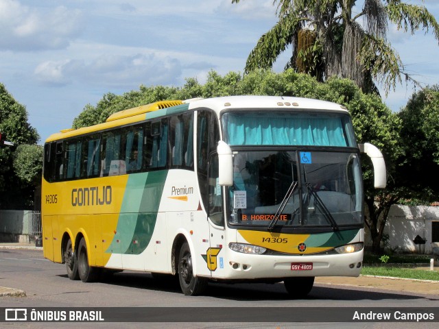 Empresa Gontijo de Transportes 14305 na cidade de Pirapora, Minas Gerais, Brasil, por Andrew Campos. Número da foto: #6597653.