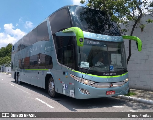 Viação Garcia 7317 na cidade de São Paulo, São Paulo, Brasil, por Breno Freitas. Número da foto: #6596153.