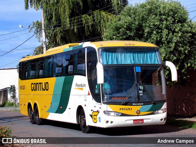 Empresa Gontijo de Transportes 14020 na cidade de Pirapora, Minas Gerais, Brasil, por Andrew Campos. ID da foto: 6597669.