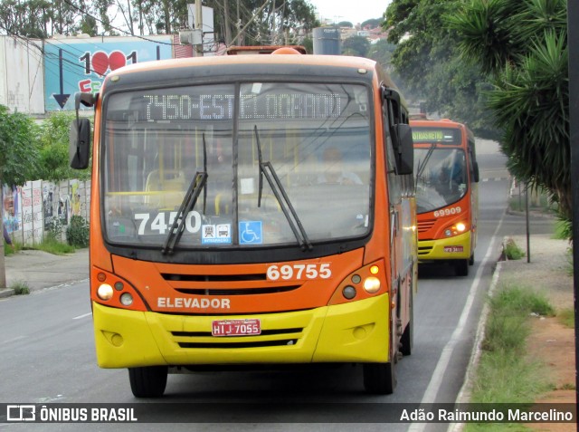 Viação Santa Edwiges 69755 na cidade de Contagem, Minas Gerais, Brasil, por Adão Raimundo Marcelino. Número da foto: #6597783.