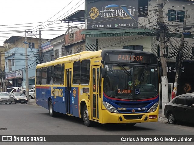 Auto Viação Reginas RJ 110.101 na cidade de Duque de Caxias, Rio de Janeiro, Brasil, por Carlos Alberto de Oliveira Júnior. ID da foto: 6597121.