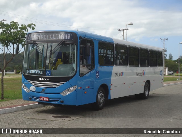 Metropolitana Transportes e Serviços 11080 na cidade de Vitória, Espírito Santo, Brasil, por Reinaldo Coimbra. Número da foto: #6598123.