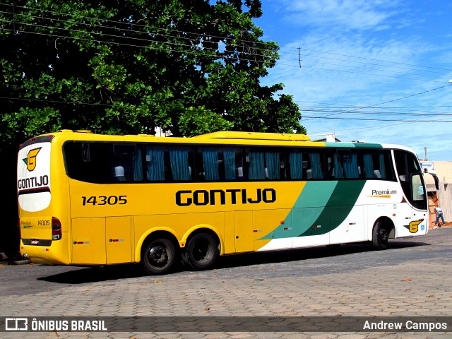 Empresa Gontijo de Transportes 14305 na cidade de Pirapora, Minas Gerais, Brasil, por Andrew Campos. Número da foto: #6597656.