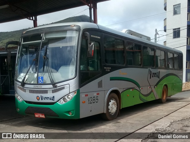 Turin Transportes 1285 na cidade de Ouro Preto, Minas Gerais, Brasil, por Daniel Gomes. Número da foto: #6600504.