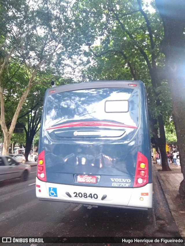 SM Transportes 20840 na cidade de Belo Horizonte, Minas Gerais, Brasil, por Hugo Henrique de Figueiredo. Número da foto: #6598705.