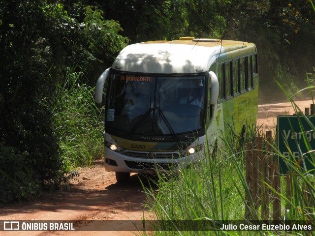 Empresa Gontijo de Transportes 3220 na cidade de Dom Silvério, Minas Gerais, Brasil, por Julio Cesar Euzebio Alves. Número da foto: #6598604.