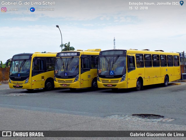 Gidion Transporte e Turismo 11115 na cidade de Joinville, Santa Catarina, Brasil, por Gabriel Giacomin de Lima. Número da foto: #6600379.
