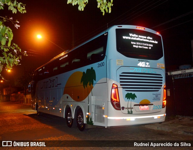 Transportadora Turística Natal 2600 na cidade de Mogi das Cruzes, São Paulo, Brasil, por Rudnei Aparecido da Silva. Número da foto: #6600516.
