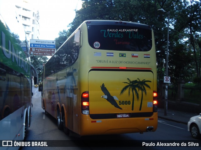 Viação Verdes Vales 5000 na cidade de Belo Horizonte, Minas Gerais, Brasil, por Paulo Alexandre da Silva. Número da foto: #6600197.