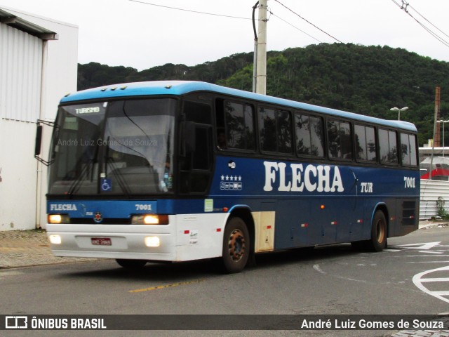 Flecha Turismo 7001 na cidade de Juiz de Fora, Minas Gerais, Brasil, por André Luiz Gomes de Souza. ID da foto: 6599906.