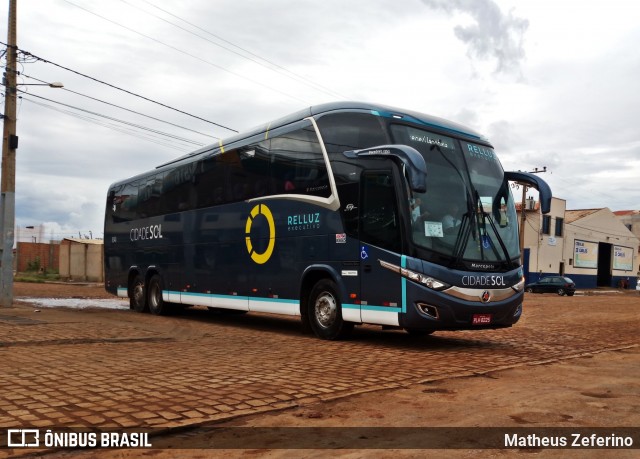 Viação Cidade Sol 8540 na cidade de João Dourado, Bahia, Brasil, por Matheus Zeferino. ID da foto: 6598409.