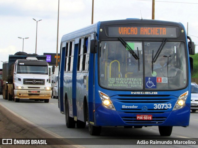 Via BH Coletivos 30733 na cidade de Belo Horizonte, Minas Gerais, Brasil, por Adão Raimundo Marcelino. Número da foto: #6600411.