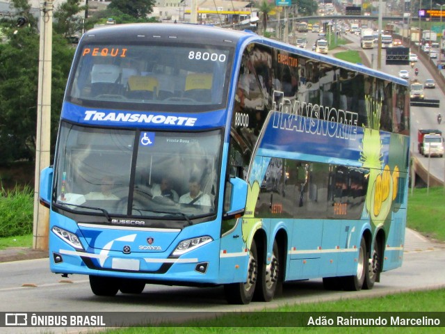 Transnorte - Transporte e Turismo Norte de Minas 88000 na cidade de Belo Horizonte, Minas Gerais, Brasil, por Adão Raimundo Marcelino. ID da foto: 6600240.