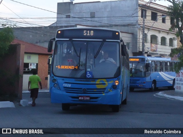 Metropolitana Transportes e Serviços 11028 na cidade de Serra, Espírito Santo, Brasil, por Reinaldo Coimbra. Número da foto: #6598171.
