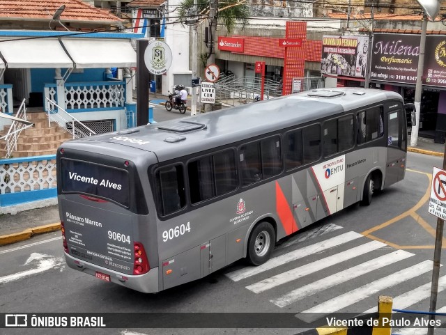 Empresa de Ônibus Pássaro Marron 90604 na cidade de Aparecida, São Paulo, Brasil, por Vicente de Paulo Alves. Número da foto: #6600500.