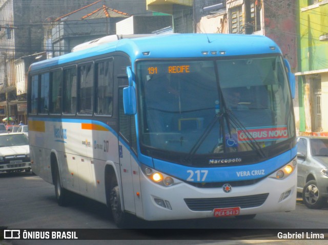 Expresso Vera Cruz 217 na cidade de Recife, Pernambuco, Brasil, por Gabriel Lima. Número da foto: #6603326.