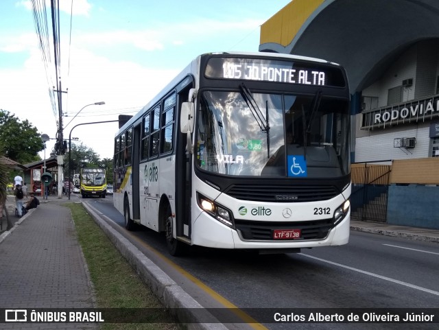 Viação Elite 2312 na cidade de Volta Redonda, Rio de Janeiro, Brasil, por Carlos Alberto de Oliveira Júnior. ID da foto: 6602909.