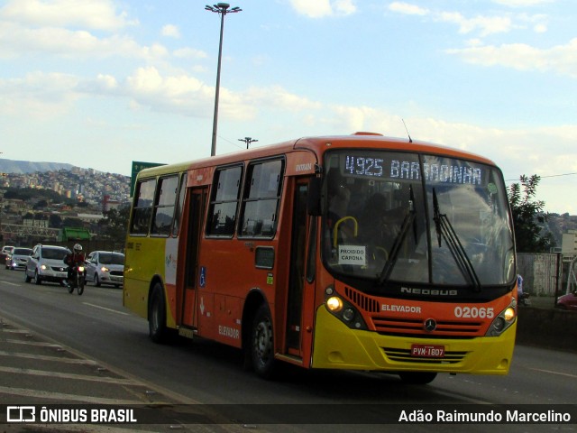 Vianel > Auto Viação Pioneira 02065 na cidade de Belo Horizonte, Minas Gerais, Brasil, por Adão Raimundo Marcelino. ID da foto: 6603353.