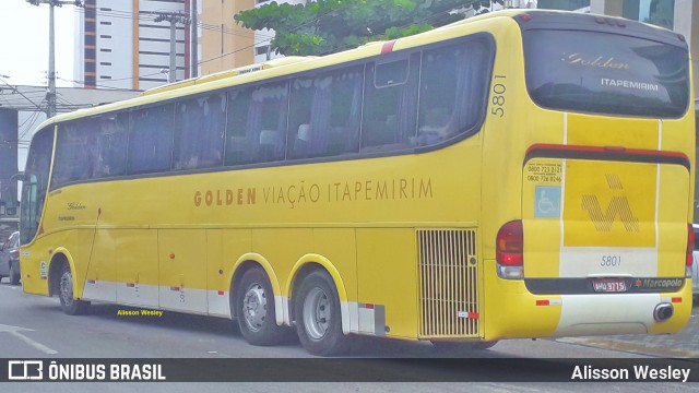 Viação Itapemirim 5801 na cidade de Fortaleza, Ceará, Brasil, por Alisson Wesley. ID da foto: 6602572.