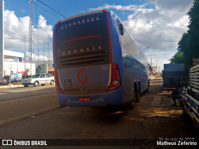 Expresso Guanabara 757 na cidade de Irecê, Bahia, Brasil, por Matheus Zeferino. Número da foto: #6603603.