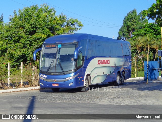 Viação Águia Branca 26470 na cidade de Teixeira de Freitas, Bahia, Brasil, por Matheus Leal. Número da foto: #6601232.