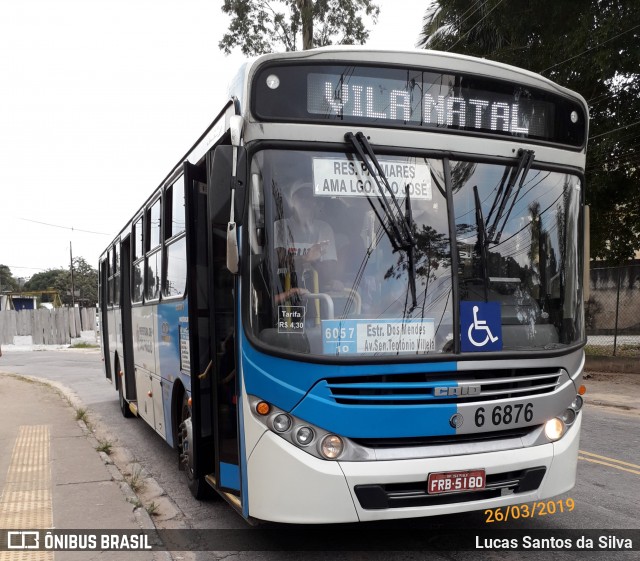 Transwolff Transportes e Turismo 6 6876 na cidade de São Paulo, São Paulo, Brasil, por Lucas Santos da Silva. Número da foto: #6603128.