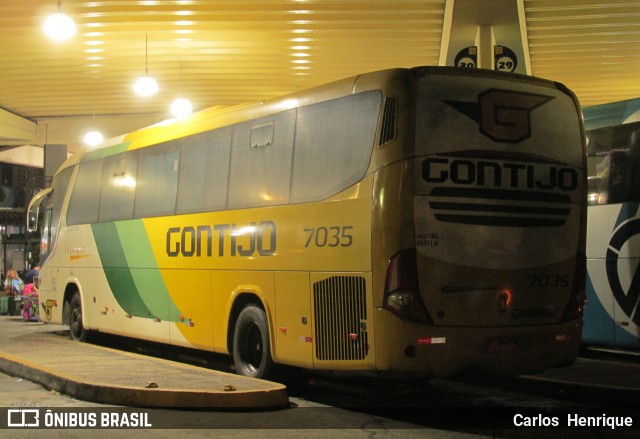 Empresa Gontijo de Transportes 7035 na cidade de Salvador, Bahia, Brasil, por Carlos  Henrique. ID da foto: 6601748.