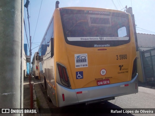 Upbus Qualidade em Transportes 3 5980 na cidade de São Paulo, São Paulo, Brasil, por Rafael Lopes de Oliveira. Número da foto: #6601221.