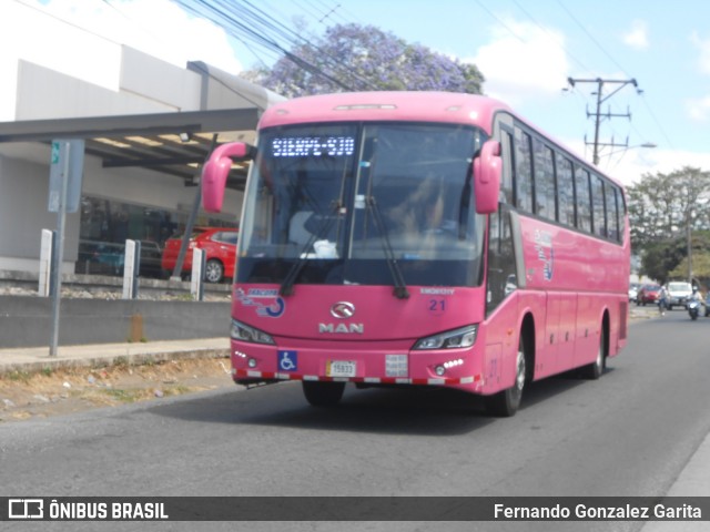 TRACOPA - Transportes Costarricenses Panameños 21 na cidade de La Uruca, San José, San José, Costa Rica, por Fernando Gonzalez Garita. Número da foto: #6602458.