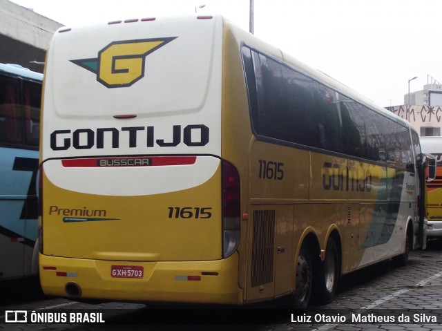 Empresa Gontijo de Transportes 11615 na cidade de Belo Horizonte, Minas Gerais, Brasil, por Luiz Otavio Matheus da Silva. ID da foto: 6604947.