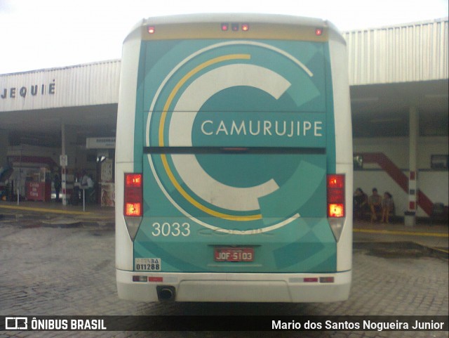 Auto Viação Camurujipe 3033 na cidade de Jequié, Bahia, Brasil, por Mario dos Santos Nogueira Junior. ID da foto: 6604102.