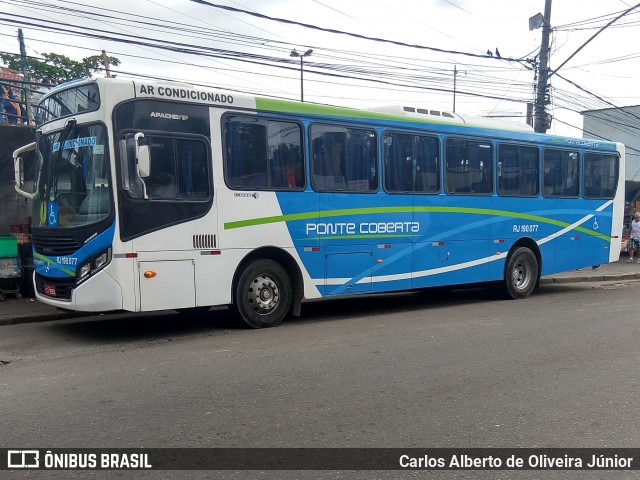 Viação Ponte Coberta RJ 190.077 na cidade de Rio de Janeiro, Rio de Janeiro, Brasil, por Carlos Alberto de Oliveira Júnior. Número da foto: #6605656.