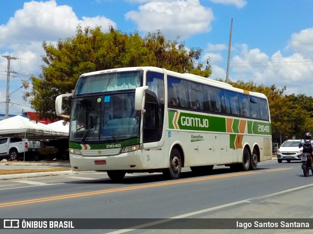 Empresa Gontijo de Transportes 21040 na cidade de Eunápolis, Bahia, Brasil, por Iago Santos Santana. ID da foto: 6605269.