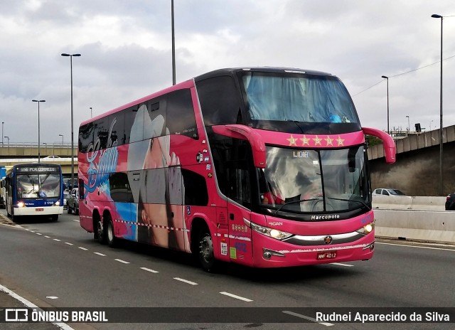 Lidia Turismo 4012 na cidade de São Paulo, São Paulo, Brasil, por Rudnei Aparecido da Silva. Número da foto: #6607275.
