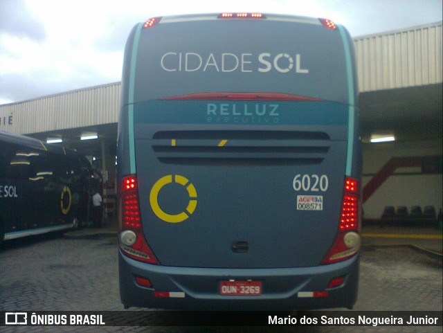 Viação Cidade Sol 6020 na cidade de Jequié, Bahia, Brasil, por Mario dos Santos Nogueira Junior. Número da foto: #6606416.