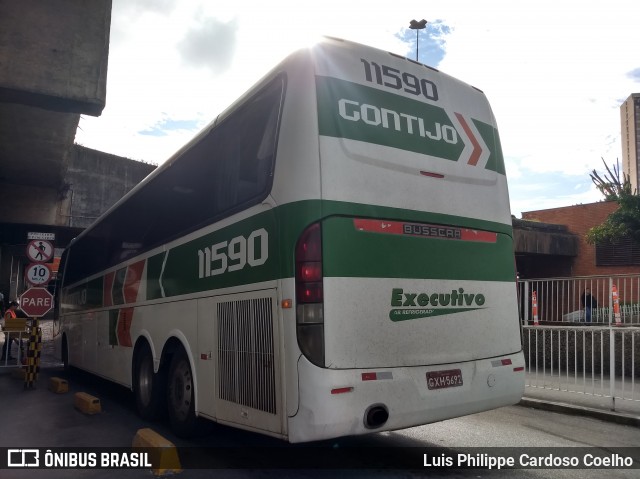 Empresa Gontijo de Transportes 11590 na cidade de Belo Horizonte, Minas Gerais, Brasil, por Luis Philippe Cardoso Coelho. ID da foto: 6606914.