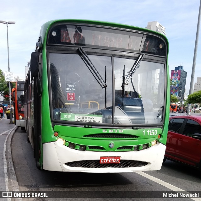 Viação Santa Brígida 1 1150 na cidade de São Paulo, São Paulo, Brasil, por Michel Nowacki. ID da foto: 6608165.