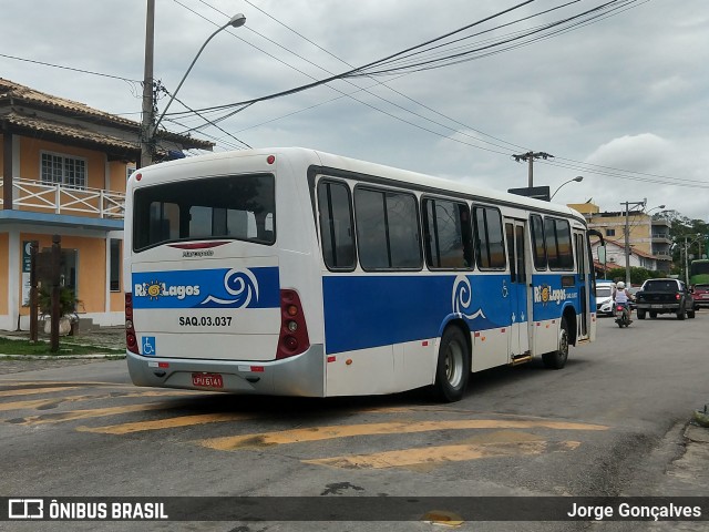 Rio Lagos Transportes SAQ 03.037 na cidade de Saquarema, Rio de Janeiro, Brasil, por Jorge Gonçalves. Número da foto: #6546107.