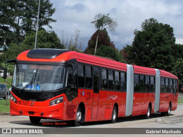 Auto Viação Redentor HE727 na cidade de Curitiba, Paraná, Brasil, por Gabriel Machado. ID da foto: 6608973.